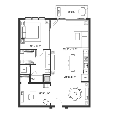 Urban Lofts 1095 Floor Plan Urban Lofts 1095 Floor Plan at SLX Atlanta, Georgia, 30341